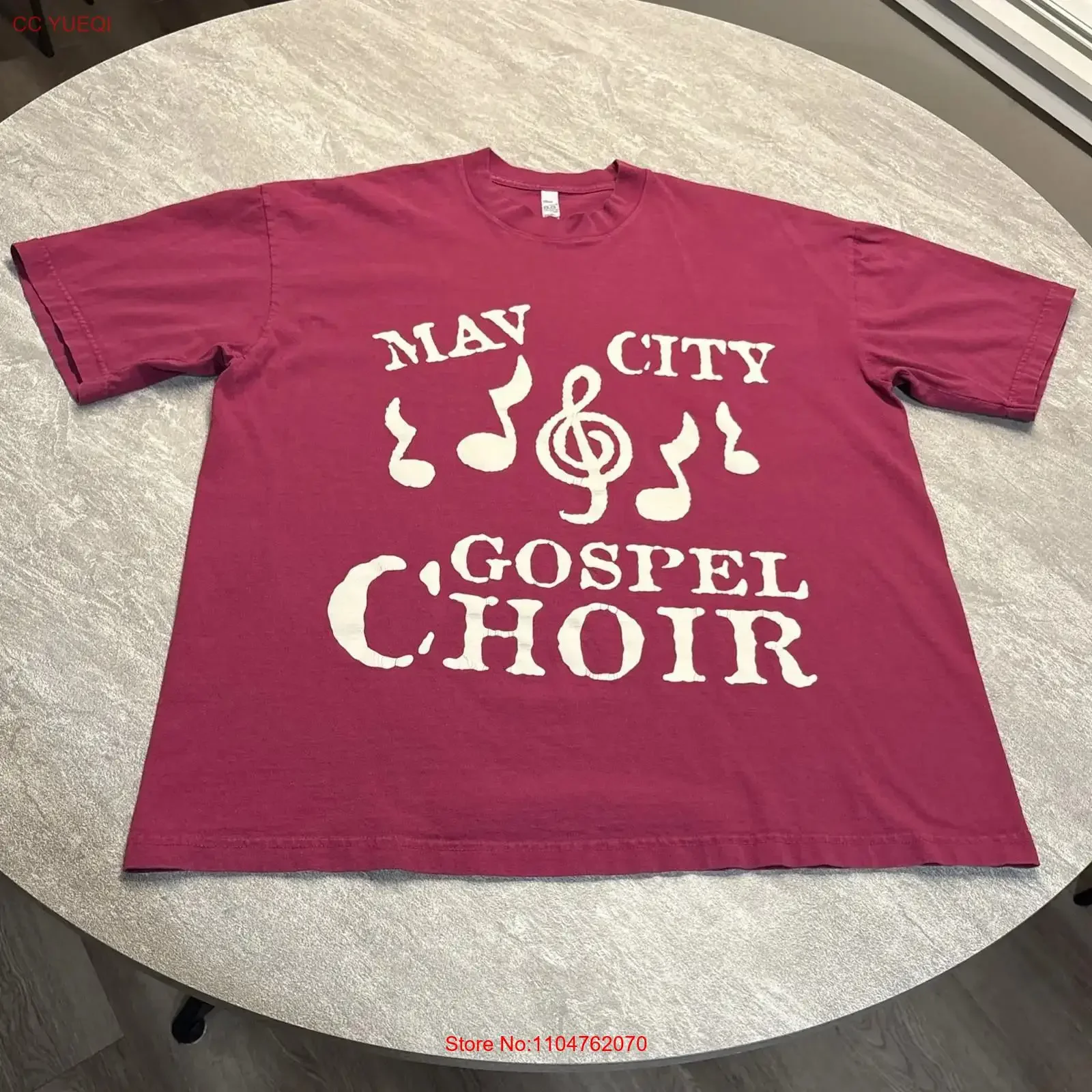 Maverick City Gospel Choir T Shirt Berry Los Angeles Apparel Blank Size Large vintage Washed Versatile designer clothes