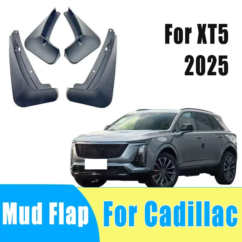 

4pcs Automobiles Tire Mudguard Waterproof Prevent Mud Splashing Car Mud Flap Fender Trim Accessories For Cadillac XT5 2025