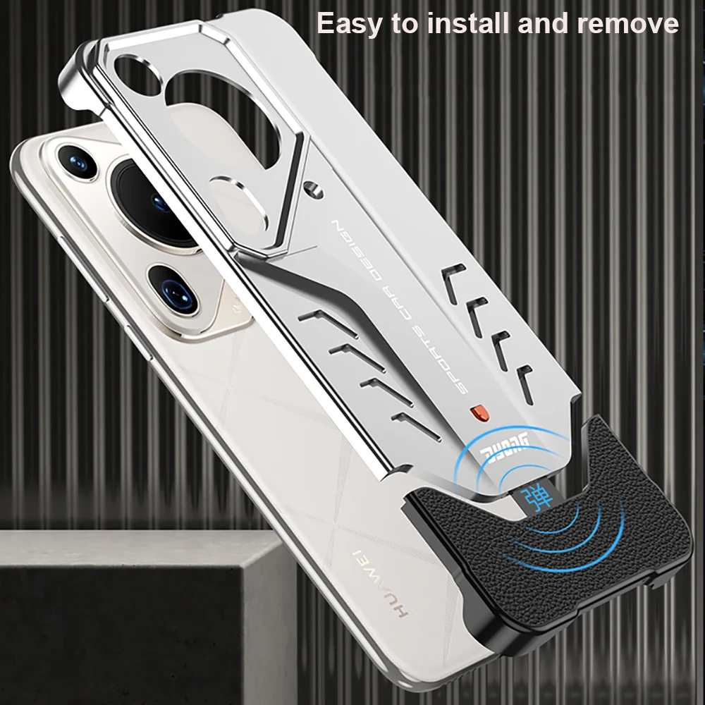 Luxury Mechanican Arm Metal Case For Huawei Pura 70 Pro Plus Pura70 Ultra Phone Cases Shockproof Cover All inclusive Skin Funda