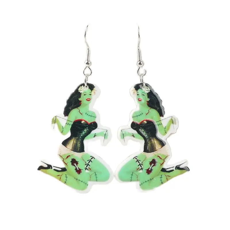 1 Cặp Thời Trang Phù Thủy Người Phụ Nữ Tòn Ten Bông Tai Acrylic Gợi Cảm Trái Cây Đại Thả Bông Tai Cho Bé Gái Món Quà Sinh Nhật