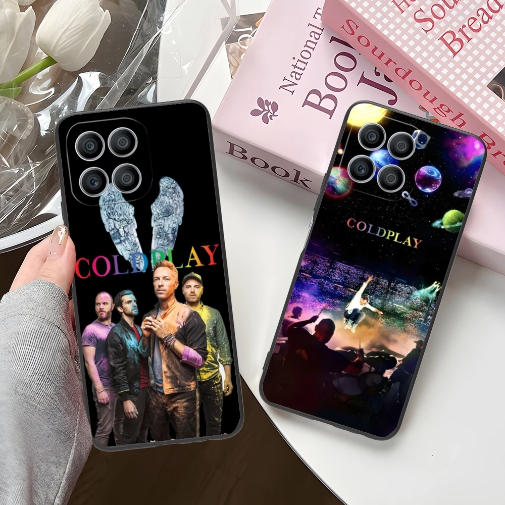 Painting C-Coldplay Mobile Cell Phone Case for Huawei Honor 90 80 70 60 50 30 20 10 9 8 7 Pro S SE Lite 5G Black Cover Shell