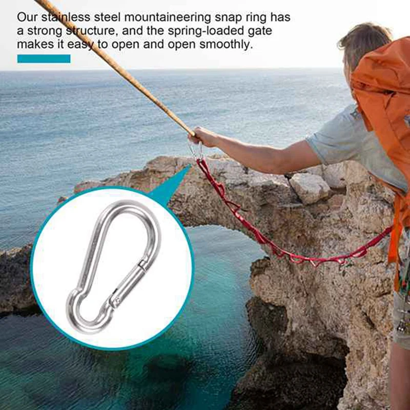 Heavy Duty Primavera Snap Hook, Mosquetão Clip, segurando a capacidade, Quick Link Keychain