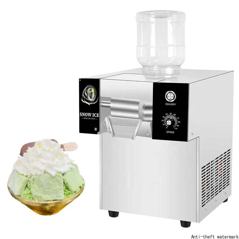 2026 - High-quality commercial shaved ice machine, 80kg ice block, snow cone machine, outdoor shaved ice machine for sale.