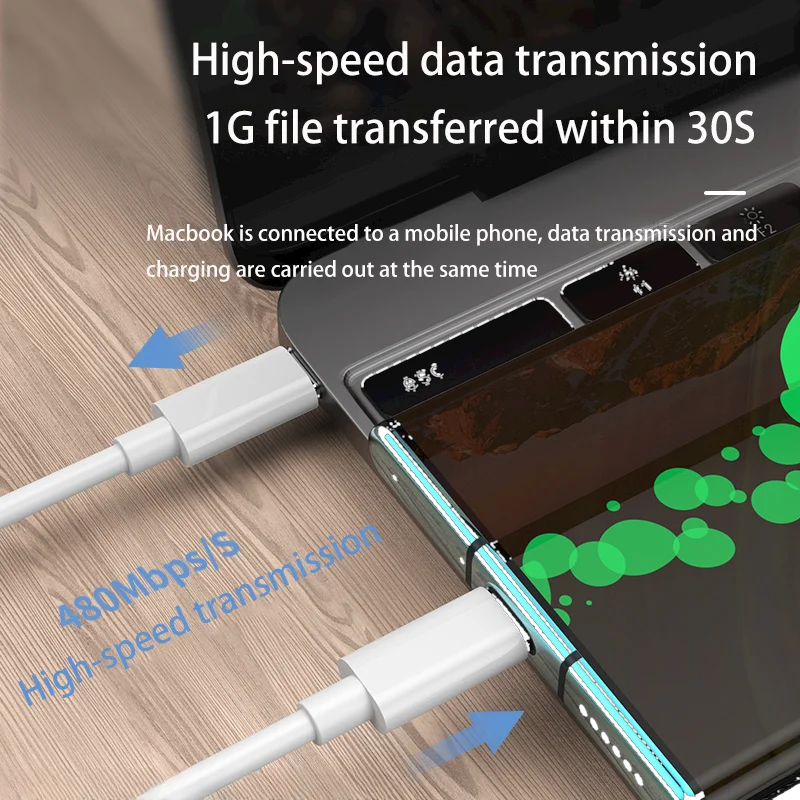 100W PD USB C TO Type C สายชาร์จเร็วสำหรับ iPhone 15 PLUS 16 PRO MAX Samsung Huawei Honor Xiaomi poco สายชาร์จ USB-C