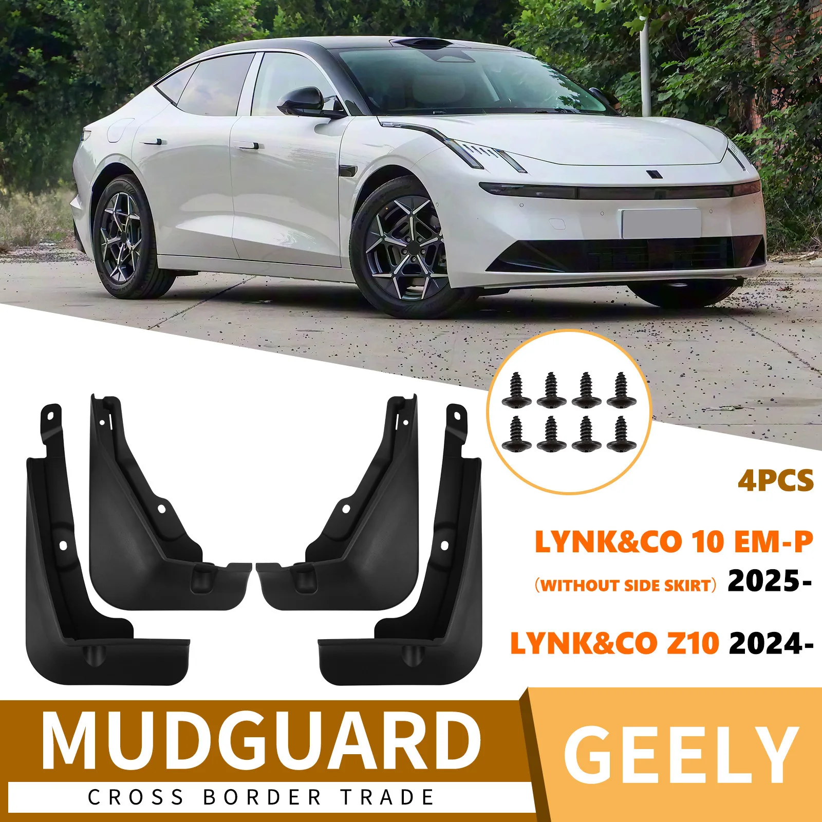 For Geely Lynk & Co Z10 10EM-P car tire fender skin modification without side skirts car fender