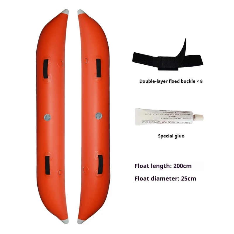 Double-Layer Inflatable  Kayak Fishing Board w/ Anti-Rollover EVA Deck, Rod Holders Foldable for Parent-Child Lure Fishing