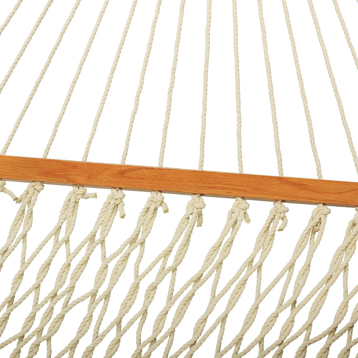 Grande Oatmeal Rope Hammock com Correntes de Extensão Livre e Ganchos, Original 13DCOT