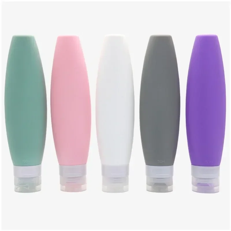 

Portable Travel Bottles Leak Proof BPA Free Silicone Cosmetic Travel Containers Squeezable Refillable Tubes for 4 Pack