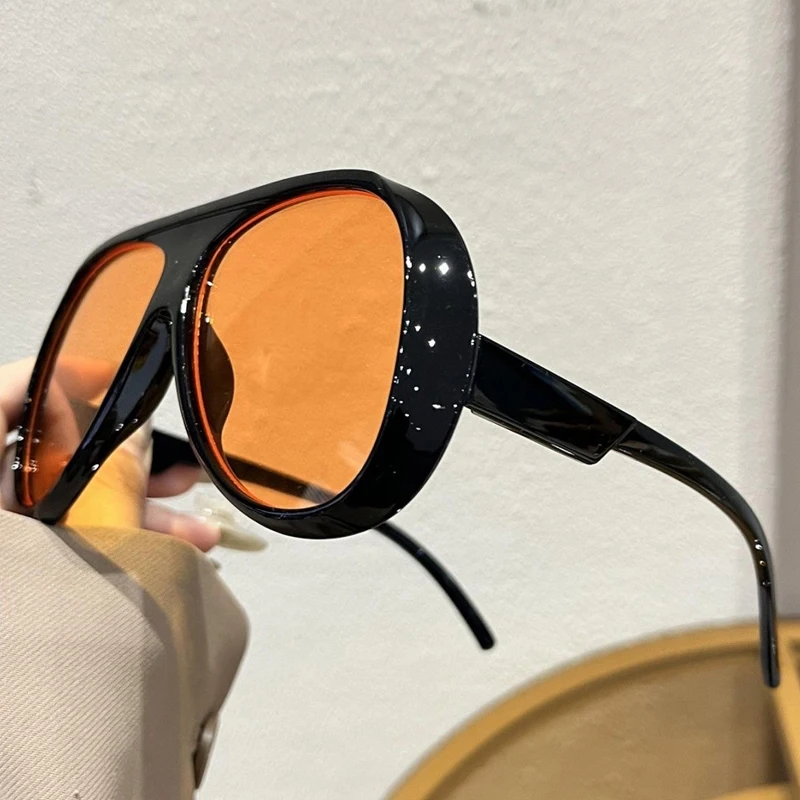 Luxury Classic Shades Fashion Oversized Sunglasses Women Goggles Sun Glasses Big Frame Trendy Thick Outdoor Cycling Sunglasses view 6