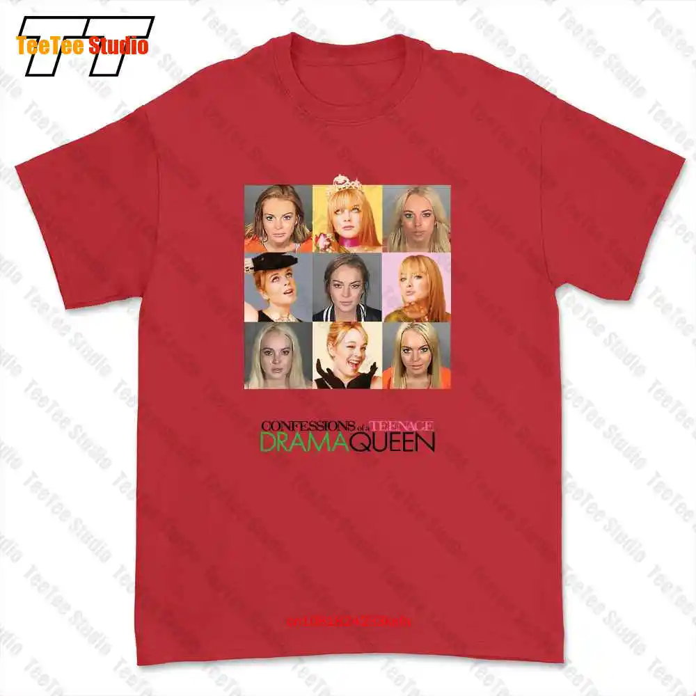 Lindsay Lohan Mugshot 2000S Aesthetic Trashy Girl Iconic Mean Girls T-shirt Tee 699S