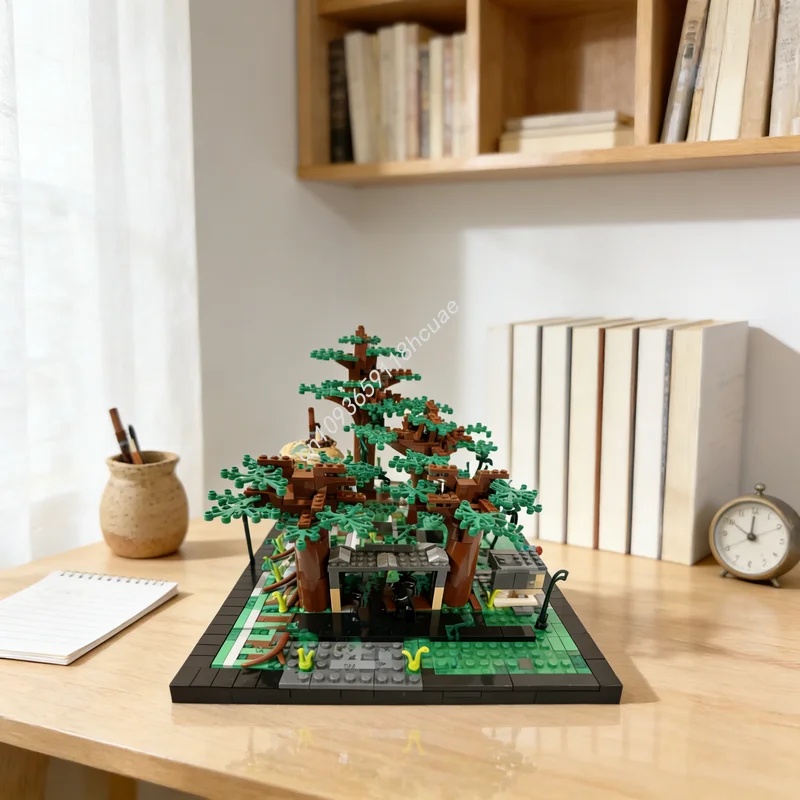 

2265 деталей MOC «Звездная битва: Диорама Дагобаха», конструктор, архитектурная модель, игрушка, подарок на Рождество, креативная идея, развивающая игрушка