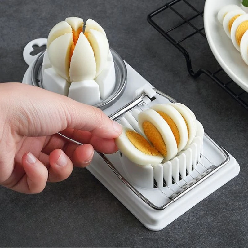 

LTT 2-in-1 Egg Cutter Egg Slicer Fruit Slicer Kitchen Gadget Set