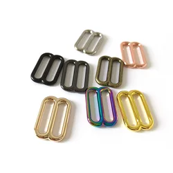 1 Pcs 25mm Metal Adjuster Sliders DIY Bag Dog Collar Belt Straps Buckle Knapsack Garment Sewing Accessories Tri-Glides Hardware