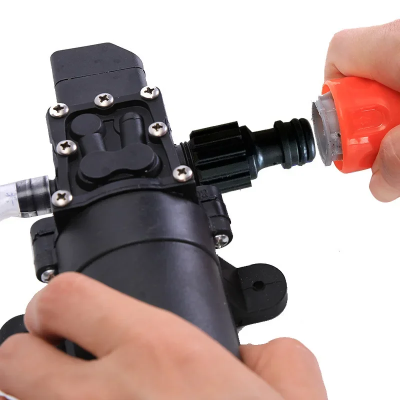 

Durable 12V Car Wash Water Pump 220v High Pressure Water Gun Household Portable Car Wash Brush Car Artifact Grab