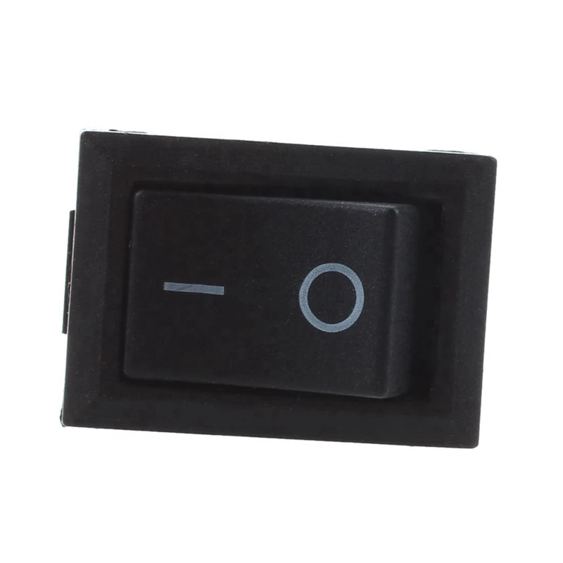 Mini interruptor basculante de 2 pines, 10 piezas, negro, AC 125V, 10A, 250V, 6A con 10 pares, Conector de enchufe JST