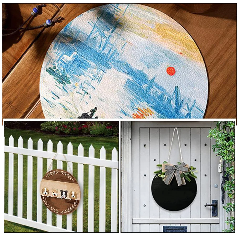 

24pcs Wooden Circle Slices Unfinished Round Wood Pieces For Diy Crafts Blank Cutouts Rustic Craft Supplies Handmade Ornaments