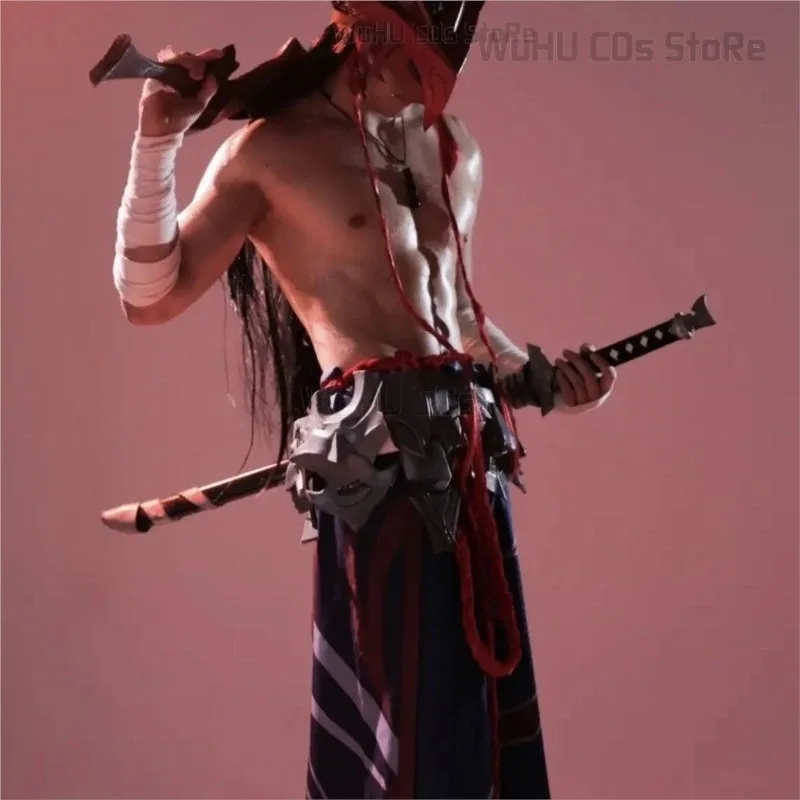 

Unforgotten Cosplay Costumes Wig Game LoL Yone Role Play Dress Men Women Genderswap Uniform Halloween Carnival Outfitss;3,k8't,