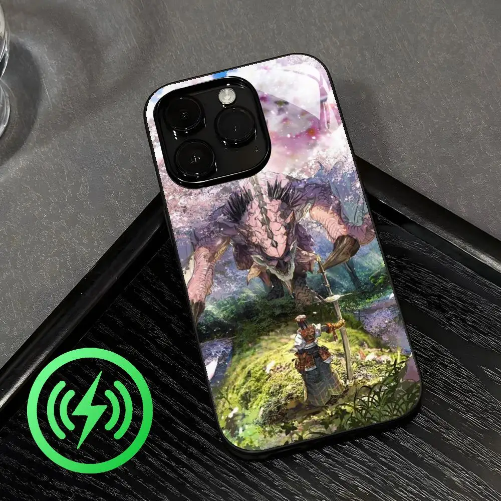 Mon-steres hunter hot game poster Phone Case For iPhone17 Air 16 e 15 14 13 12 11 Plus Mini Pro Max Glass Magnetic Case view 6
