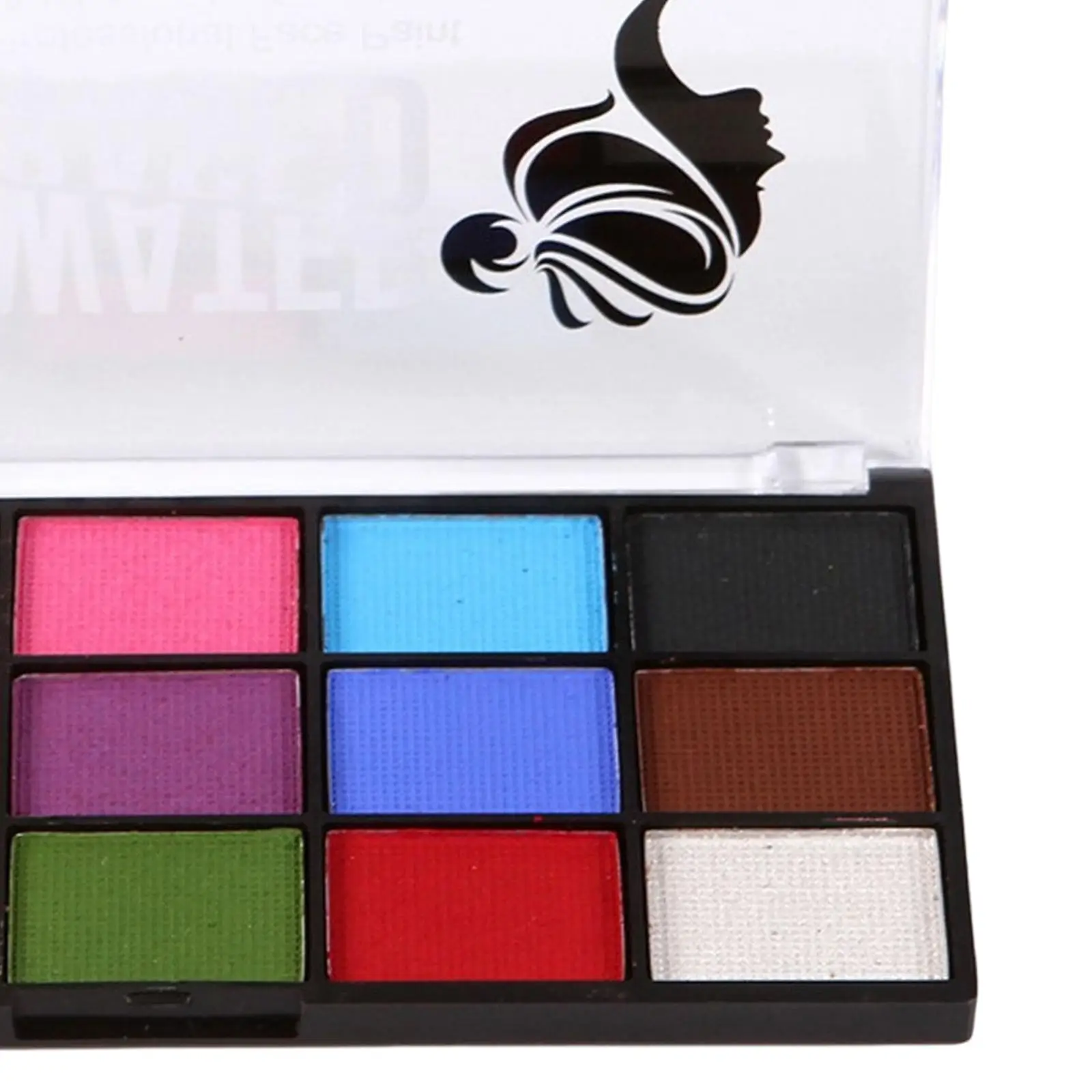 لوحة ألوان مكونة من 15 لونًا للوجه والجسم مقاومة للماء ومضادة للتعرق لأزياء الهالوين وأعياد الميلاد