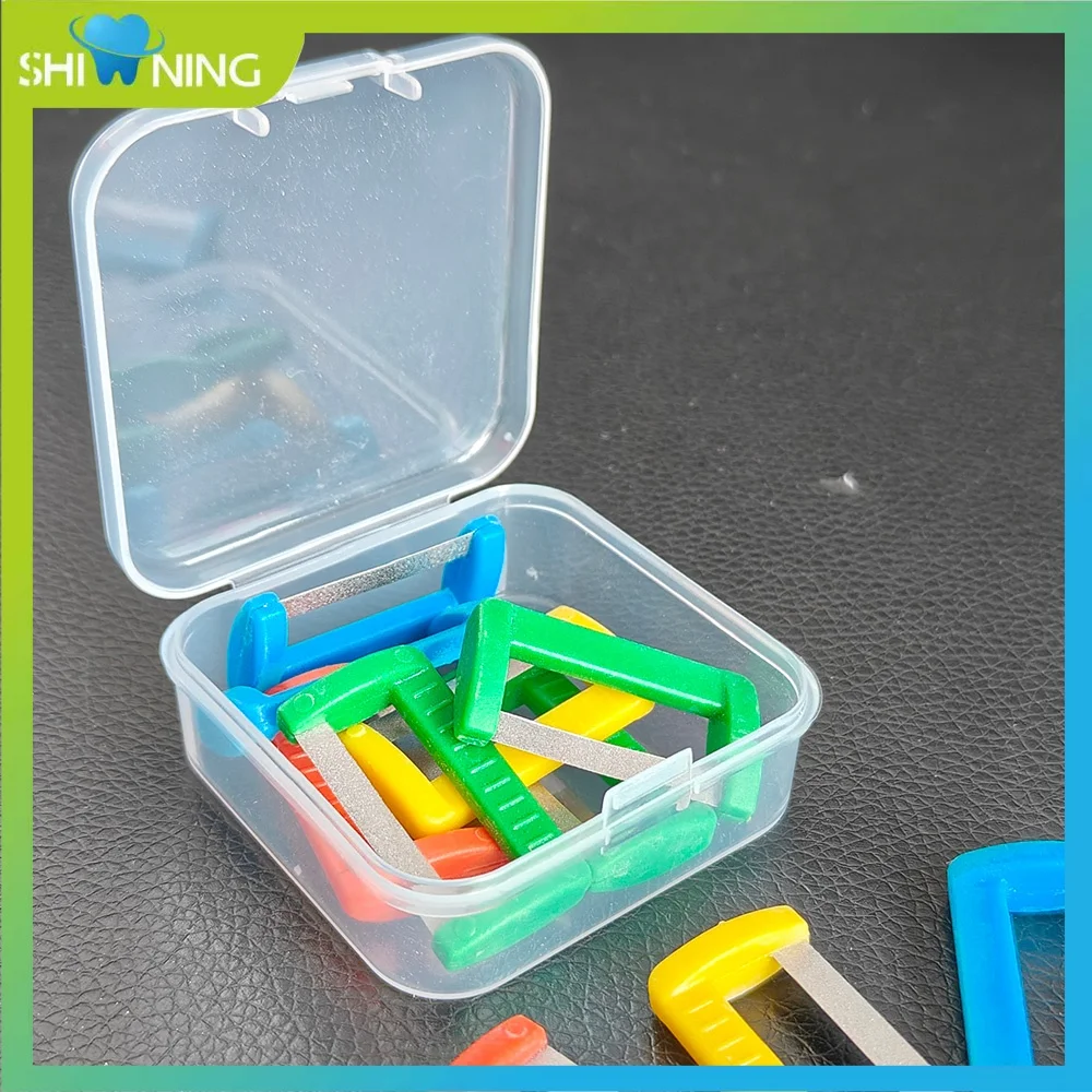 

10 Pcs Dental Single/Double Sided Polishing Serrated Strips Strip Interproximal Reduction Enamel Dental Apparatus Tools