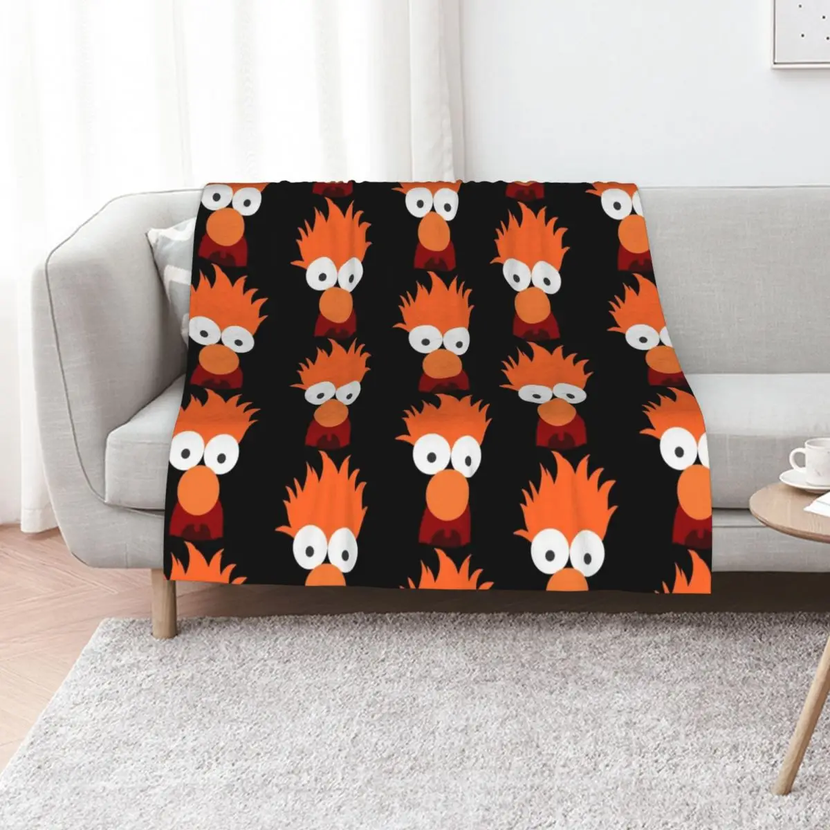 Beaker Throw Blanket for babies Furrys Plush Single Soft Plaid Sofa Throw Blankets