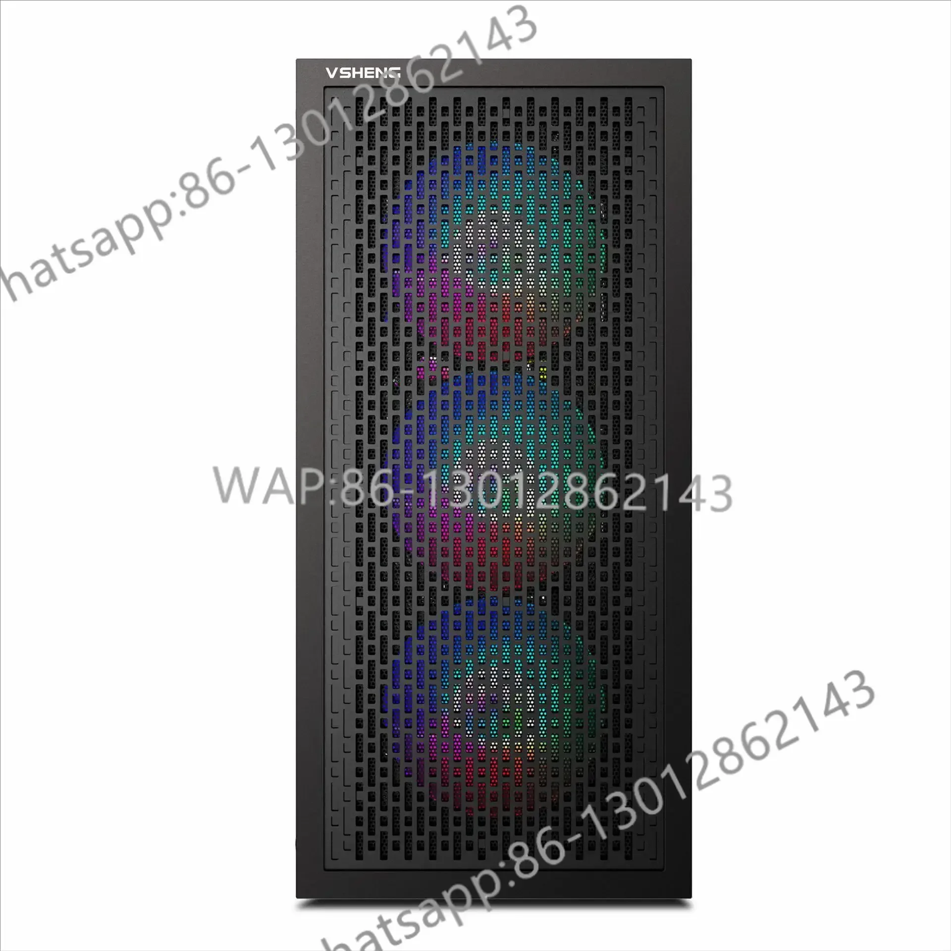 NEW  Cross-border Hurricane 2 glass side panel case supports dual X79 X99 CPU motherboards, E-ATX computer case, black