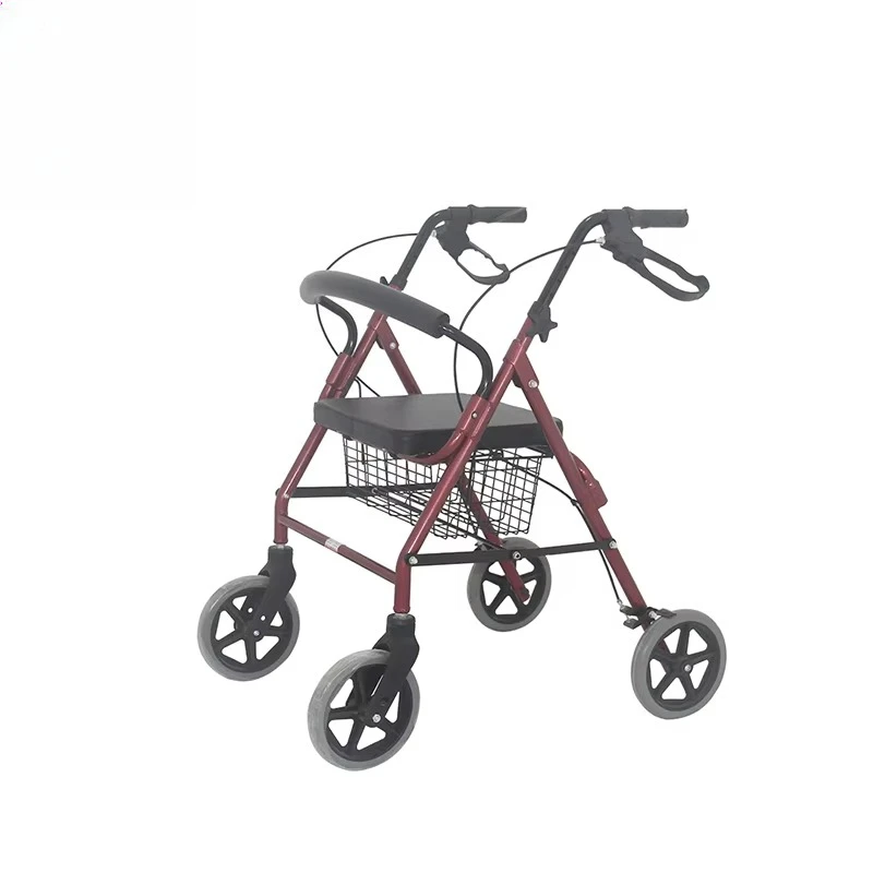 

Wheel Walking Walker Rollator Folding Transfer Chair for Disabled Adults