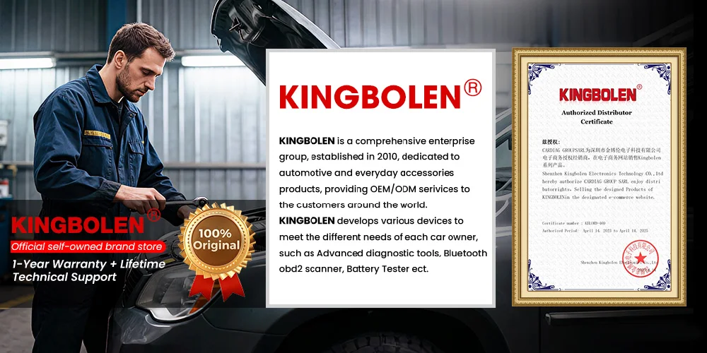 Kingbolen Ediag Elite OBD2 Scanner Bluetooth Lifetime Update,PK ELM327,All System OBD2 Diagnostic Tool with 15 Resets for iOS & Android, CANFD Protocol, Autoauth for FCA SGW Cost-effective Diagnostic Scan Tool