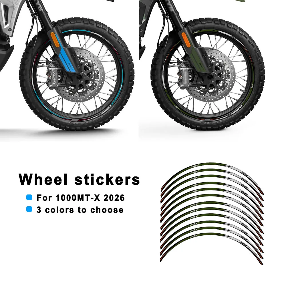 Motorcycle Wheel Rim Protection Kit Decals For 1000 MT-X 1000mt-x 2026