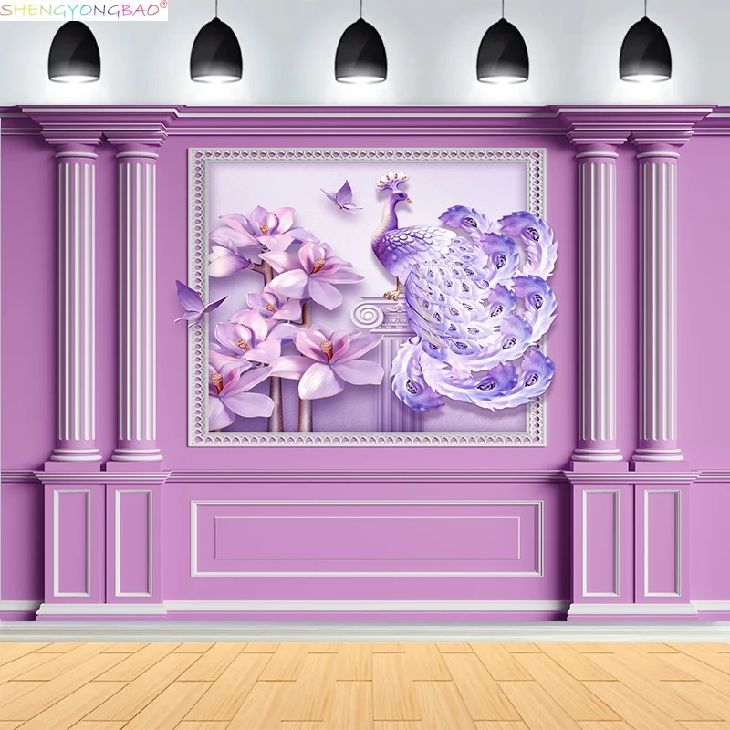 

Interior Wall And Floor Mouldings Photography Backdrops Retro Joinery Wood Paneling Palace Wedding Photo Studio Background OR-02