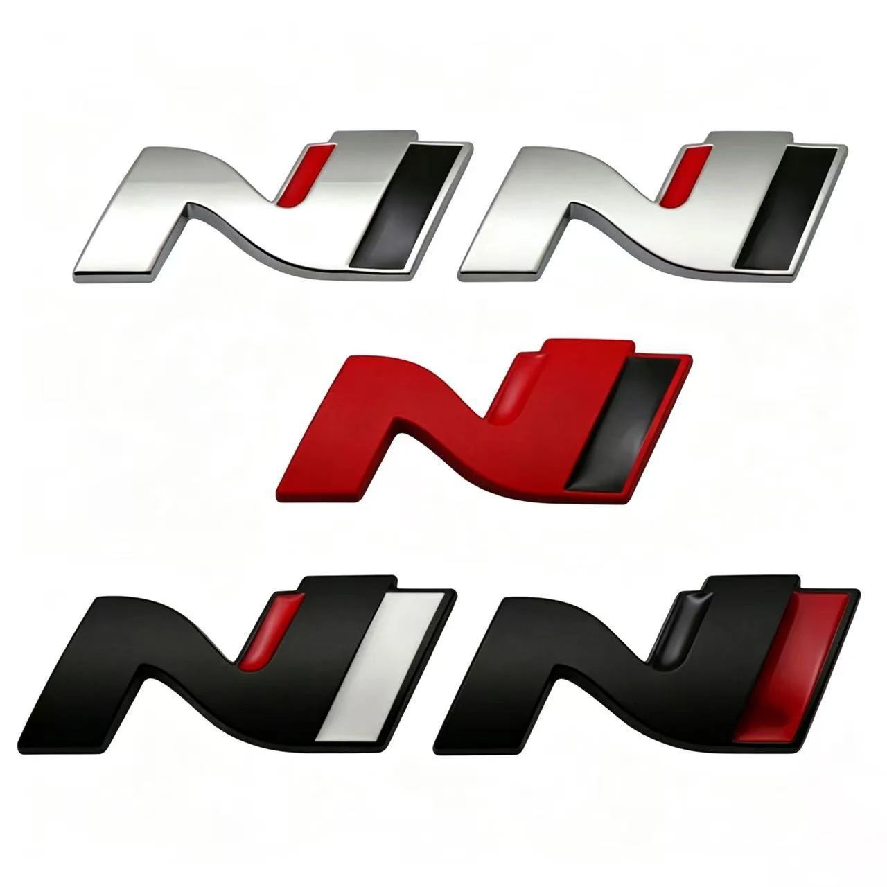 Car N-Line Sticker Emblem Accessory For Genesis I10 I20 I30 I40 IX20 IX35 Kona Getz Veloster Tucson Elantra Azera Solaris Santaf - view 3