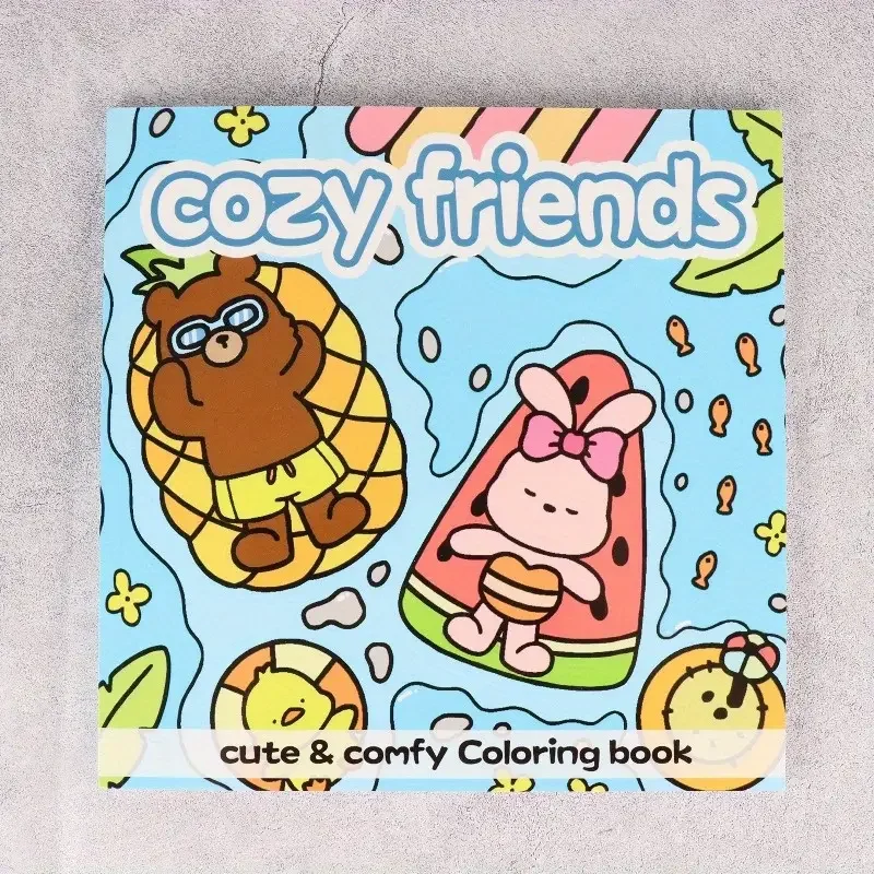 

Cozy Friends Coloring Book for Adults And Teens Adorable Creatures in Cozy Moments Relaxing Gift Idea