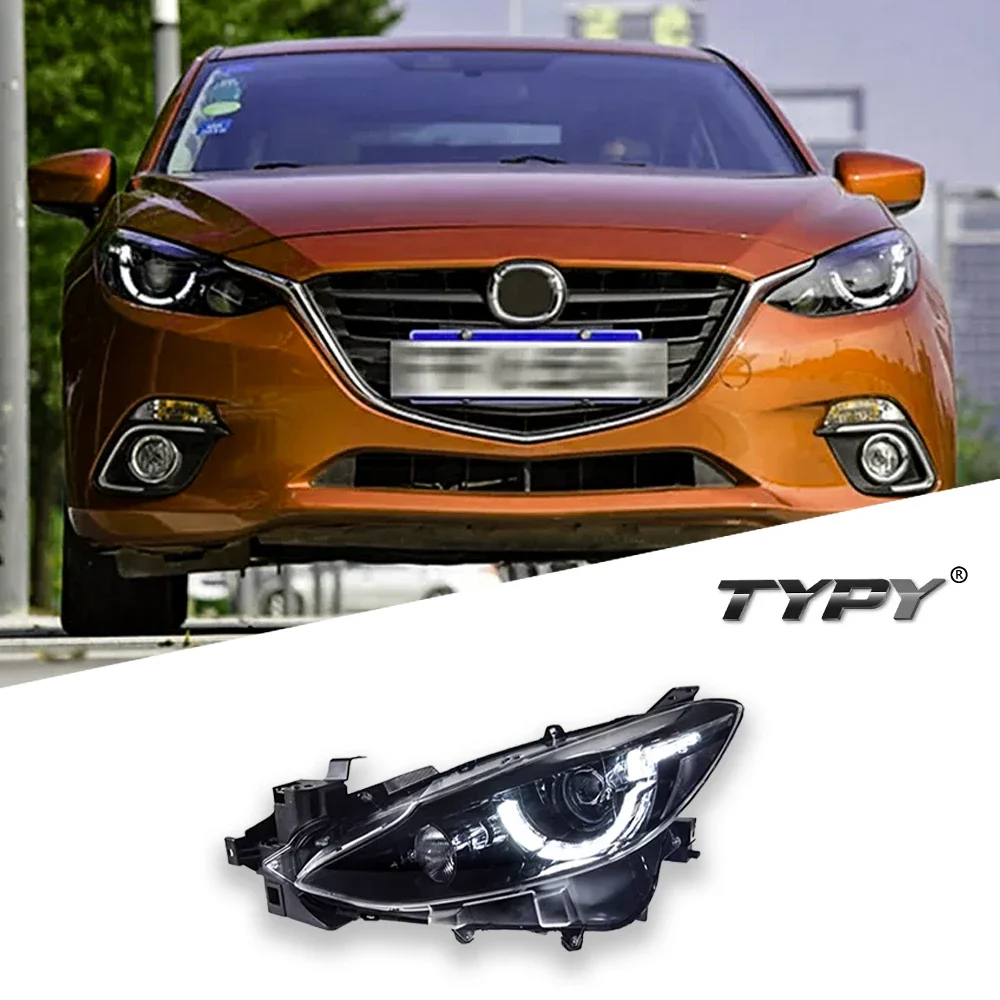 

Car Head Lamp For Mazda 3 Axela 2014-2016 Upgrade Modified to New Dynamic Turn Signal Car LED Headlight Assembly