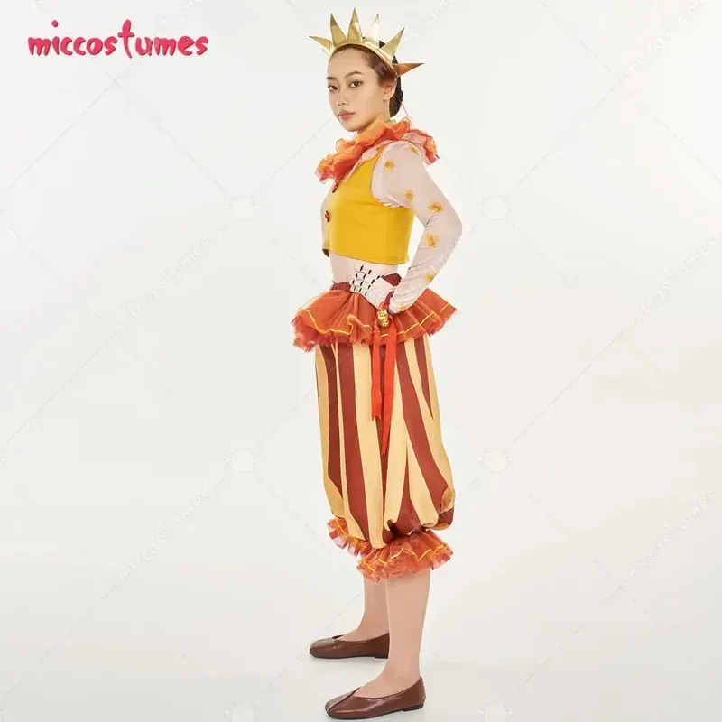 25COSMiccostumes 유니섹스 게임 Sundrop 코스프레 의상 장갑과 머리 장식
