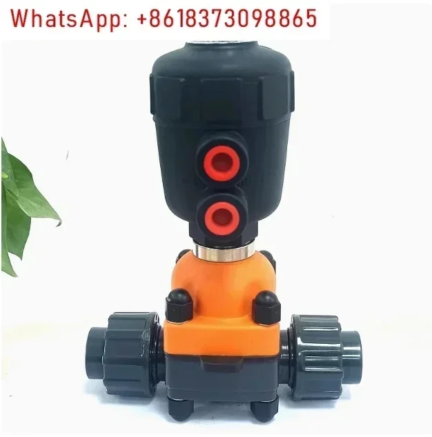 

Pipe ID 20mm UPVC 1/2" DN15 Pneumatic Diaphragm Membrane Valve EPDM Sealing Union Type