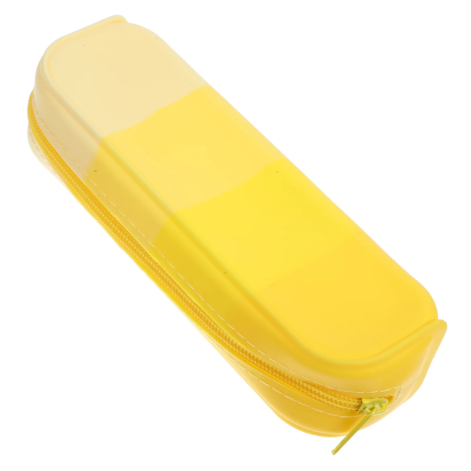 طويل مستطيل سيليكون قلم رصاص الحقيبة سعة كبيرة مقاوم للماء منظم قرطاسية للمدرسة مكتب السفر الجمالية القلم #4