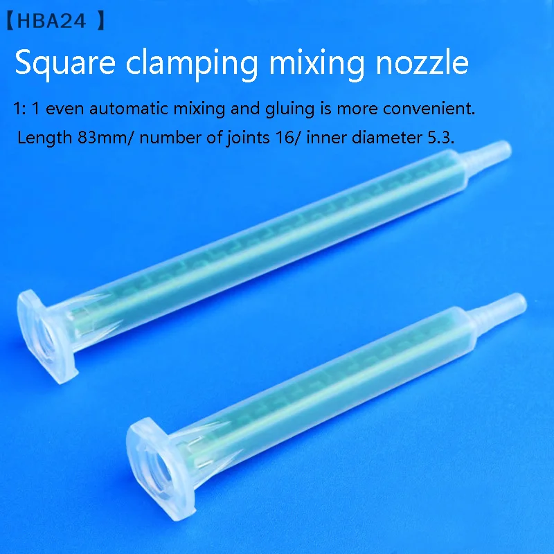 10/20Pcs Epoxy Resin Dual Barrel Mixing Nozzle Static Mixer Adhesive Mixing Tube Syringe For AB Glue Two Component Liquid Mixer