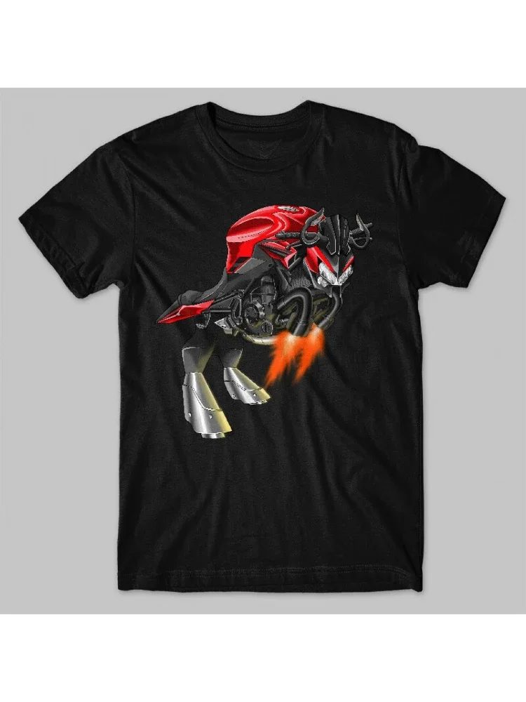 

Robot Motorcycle Graphic T-Shirt Men's Cotton Crew Neck Casual Trip Tee