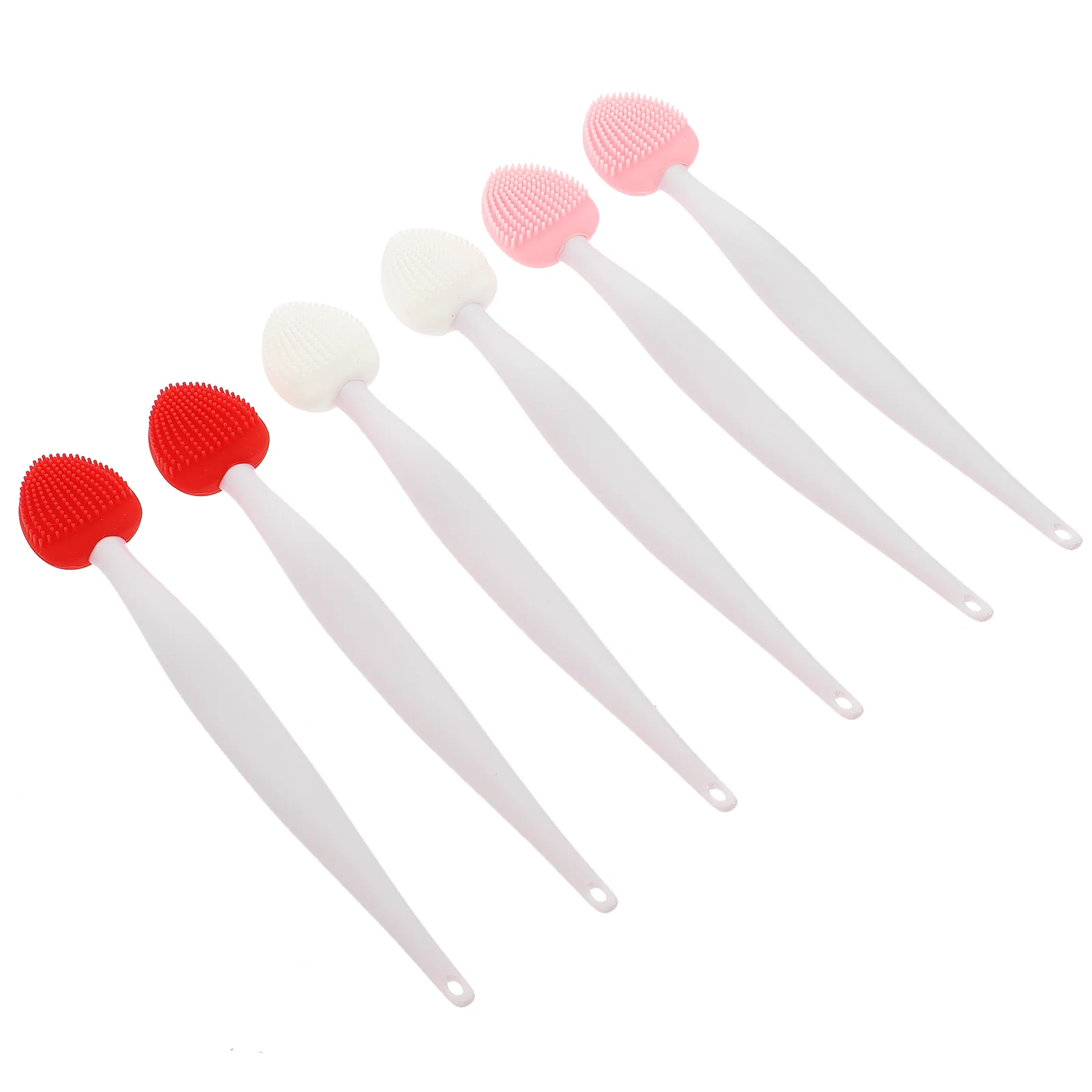 6 Pcs Lips Love Silicone Cleansing Brush Beauty Tool Nose Cleaner 6pcs Scrubber With Silica Gel Cleaning for Tools