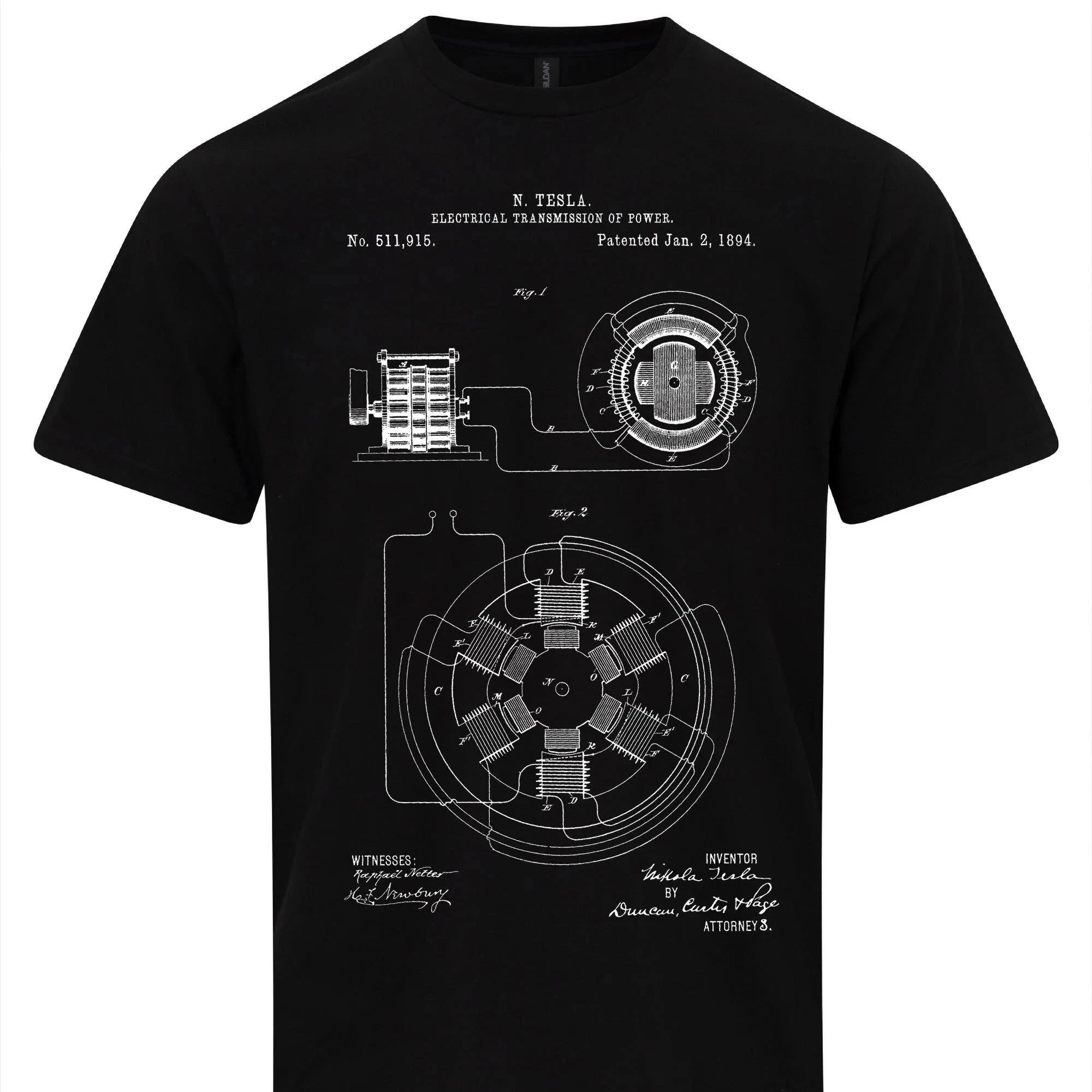 Nicola tesla transmissão elétrica patente arte plan camiseta gráfica camisetas retro streetwear pescoço de manga curta camiseta masculina