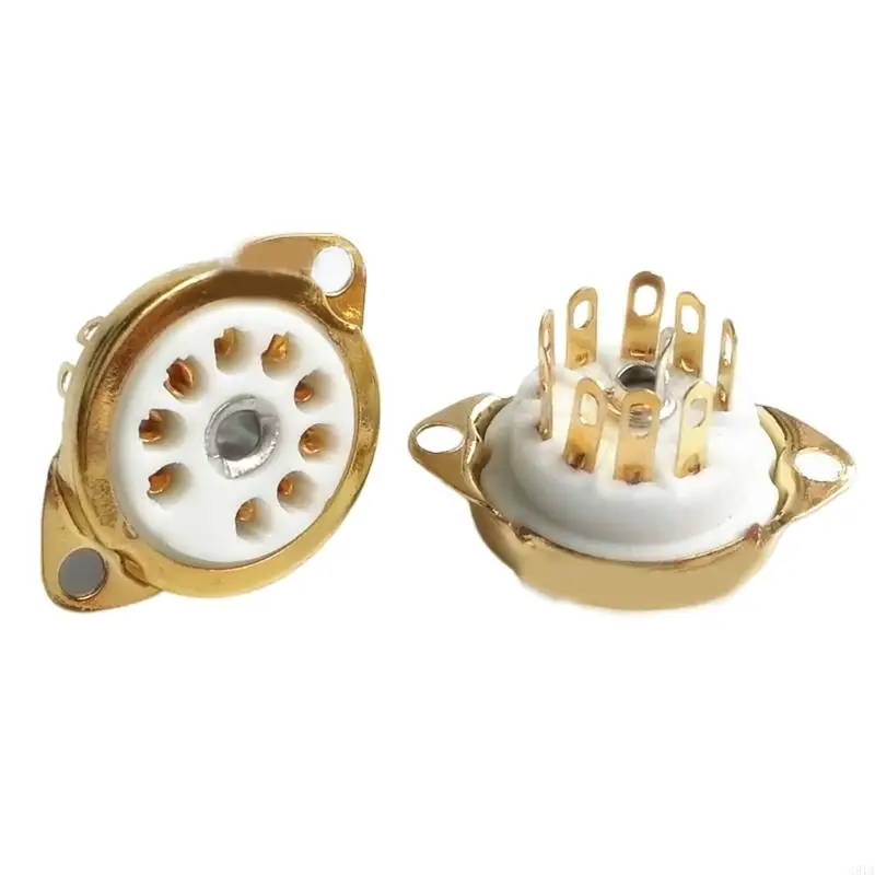 G8TA 5pcs ổ cắm ống 9pin bền 9pin cho 12AX7.12AT7,12AU7, ECC83, ECC82, E88CC 6922 6P1 6P14 6N1 6N2 6N3 6N4