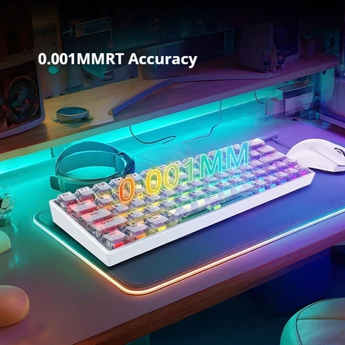 Imagen 2 del producto IROK ND63 Ultra ND63 Pro ND63 Max ND68 Pro teclado mecánico magnético para juegos 60% diseño RT0.001mm 8K teclado para jugadores con cable