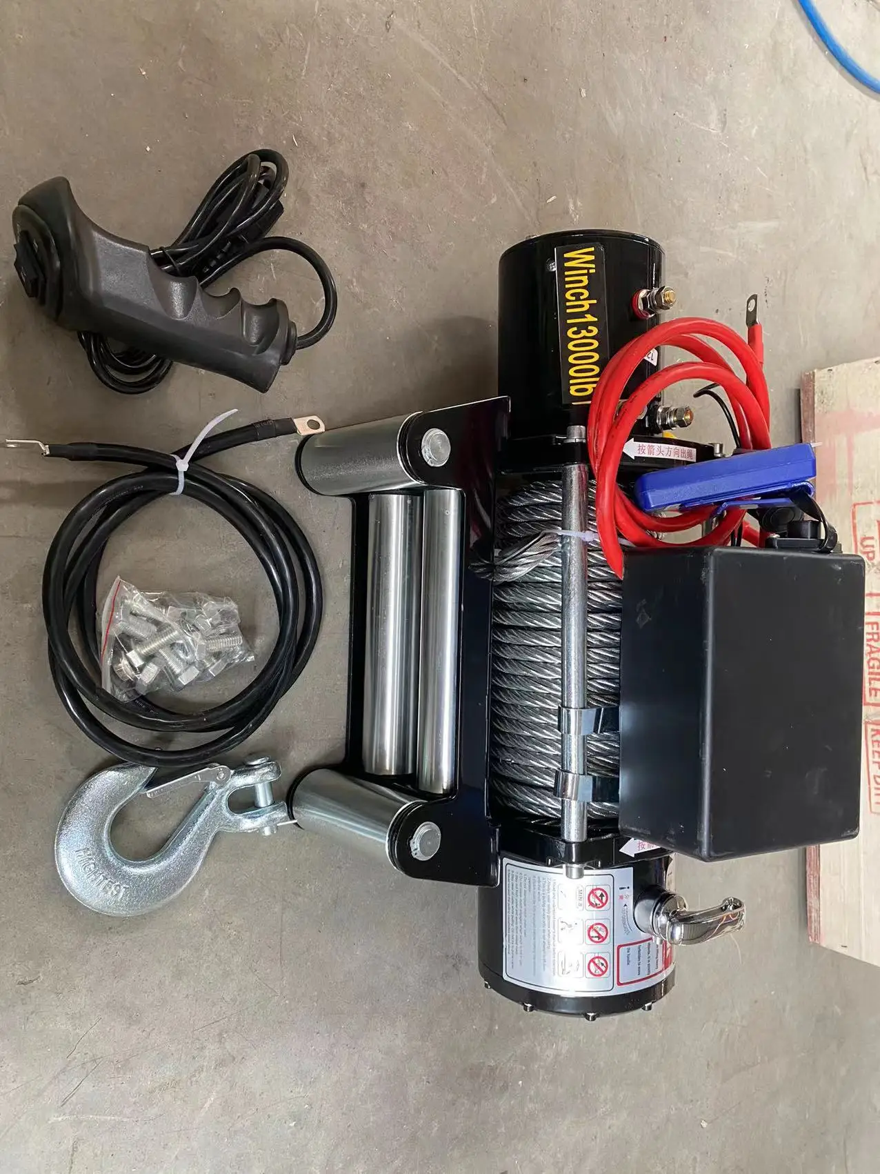 Ultimate 9500lb 16800lb Electric Winch Steel Wire Cable OffRoad SelfRecovery Designed for Polaris Marine Use Cranes