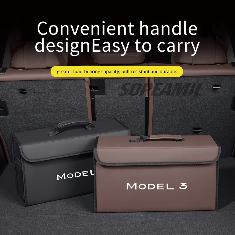 

Car Trunk Organizing And Storage Box For Tesla Model 3 Model Y Model S Model X Brand new Trunk storage box Auto Accessories