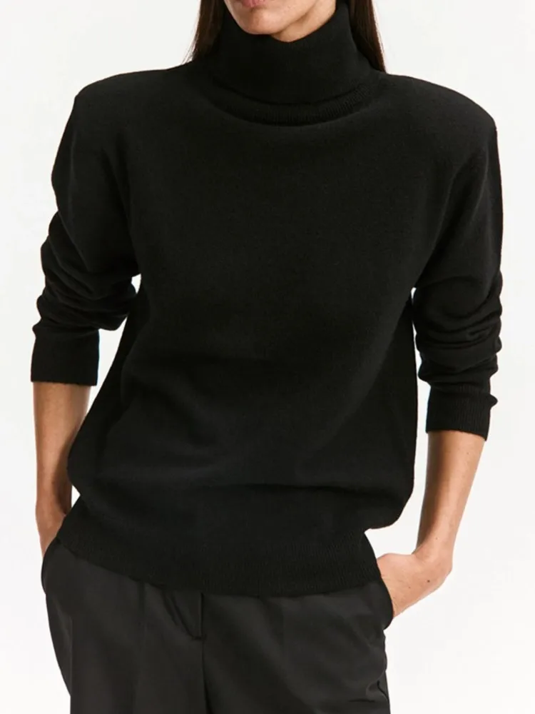 MsChuh Autumn Women's Clothing Pullover Sweater Pulls Femmes Solid Color Loose Simple Style All-match Fashion Casual Comfortable