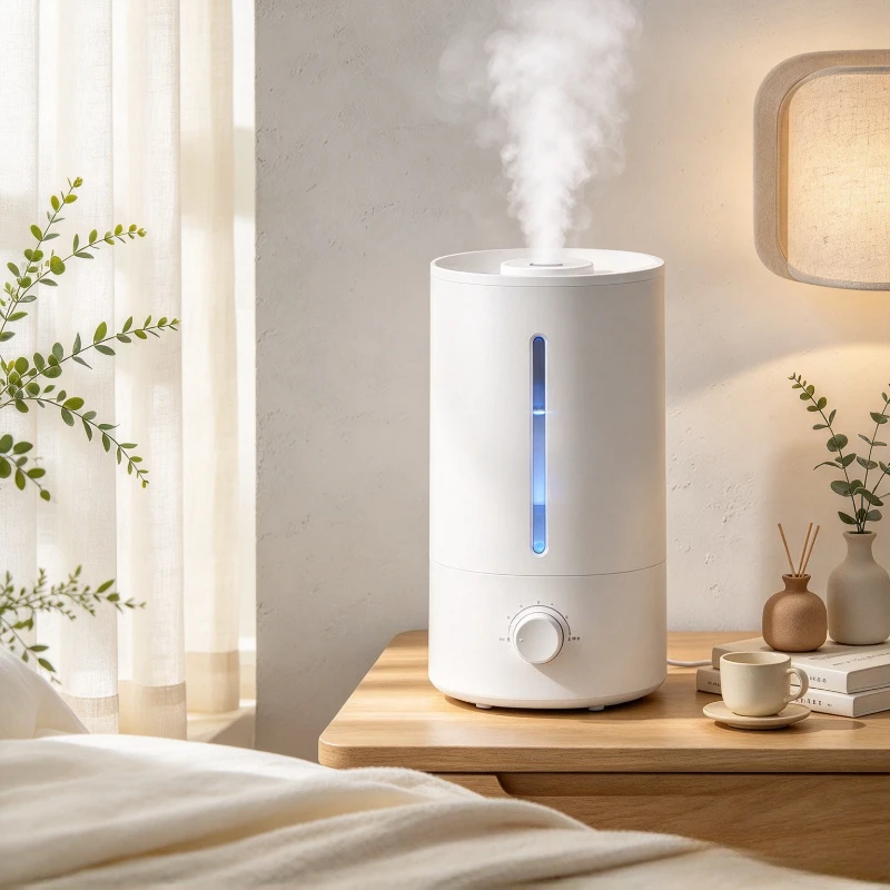 Top Fill Humidifier Large Water Tank Quiet High Mist Output Heat UV Water Care for Bedroom Living Room Home Daily Use 가습기