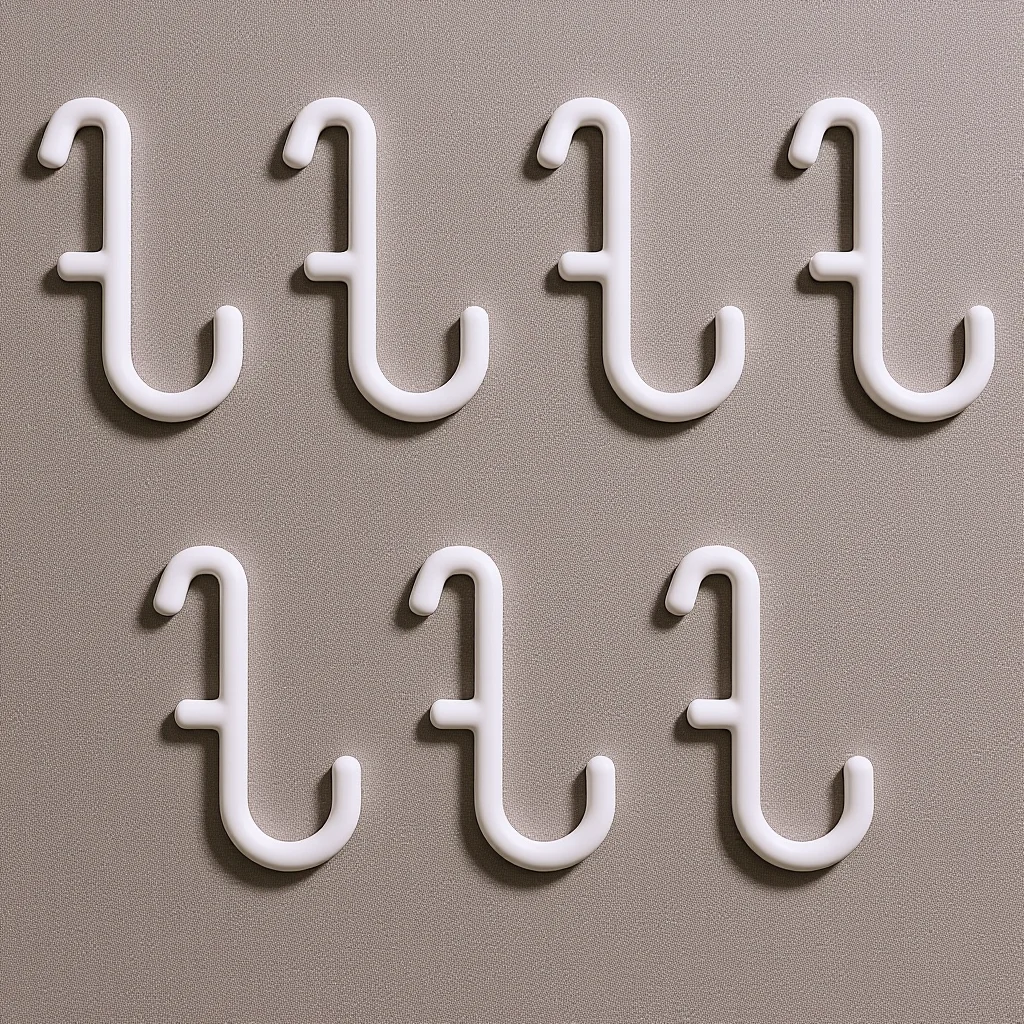 

7pcs Pegboard Hooks Plastic Wall Hangers For Supermarket Display Rack Storage Organizer Shelf Mount Hardware Tools