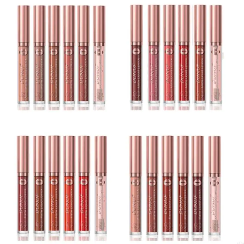 

M4YA Six Color Matte Set Set водонепроницаемый и длинное ношение для любого оттенка кожи