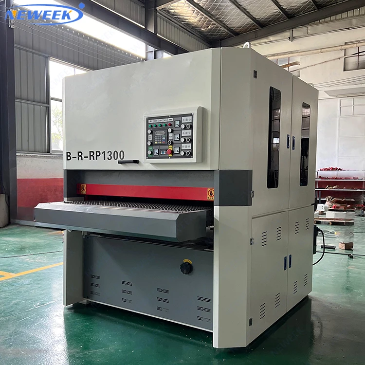 NEWEEK MDF Board Primer Sand Planer Option Metal Deburring Wood Polishing Metal Surface Sanding Machine