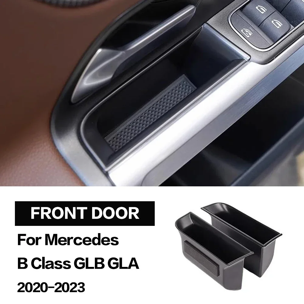 For Mercedes Benz B GLB GLA Class W247 X247 H247 B260 2020 2021 2022 2023 Car Door Handle Storage Box Bag Interior Accessories